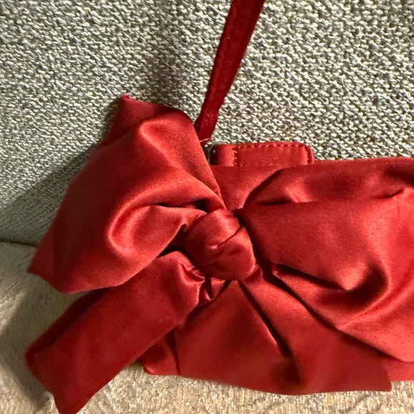 White House Black Market Beautiful Deep Red Evening Purse NOW $29 - Picture 2 of 6